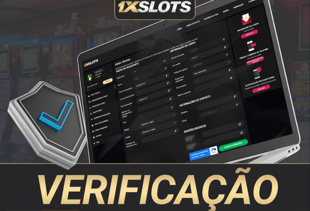 Informações pessoais necessárias para concluir o 1xSlot registration
