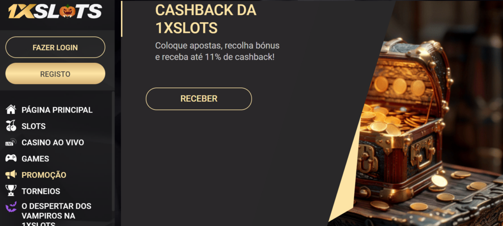 A oferta de cashback da 1xSlot